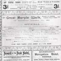 Newspaper / magazine cuttings relating to walks around Marple