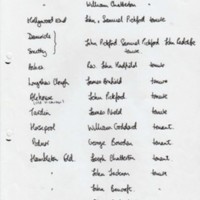 List of Residents 1686 and surrounding properties 1761