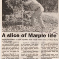 Newspaper cuttings  relating to Marple Historical Society.