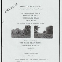 Estate Agents Details : Wybersley Hall  1988