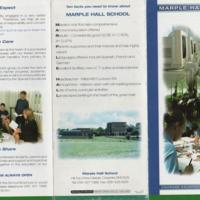 Leaflet for Marple Hall School : 2005