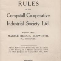 Rule book of the Compstall Co-operative Industrial Society : 1920