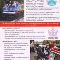 Promotion Leaflet : New Horizons Boat : 2018