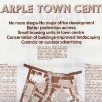 Poster : Exhibition Revised plan for Marple Town Centre : 1975