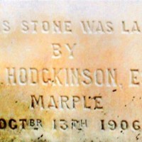 Photographs of Foundation Stone : Mrs Frank Barlow &amp; W B Wilkinson : 1906