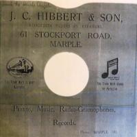 Record Sleeve : J C Hibbert &amp; Son, Marple