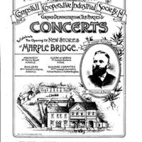 Programme : Concert to celebrate opening of Marple Bridge Co-op 1893
