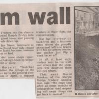 Newspaper Cuttings relating to Town Street  Collapse :  1991