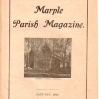 Marple Parish Magazine : July,1915; January 1918; May, 1918