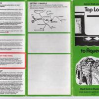 Top Lock to Aqueduct Map &amp; Guide 1991