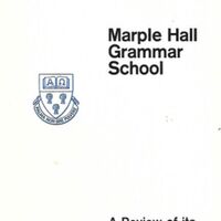 Booklet : Marple Hall Grammar School