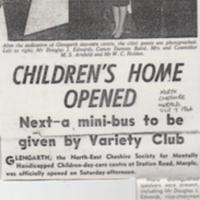 Newspaper cuttings relating to  Glengarth School
