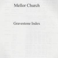Book : Mellor Church Gravestone Index : Alphabetical