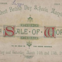 Official Handbook : Grand Sale of Work : Albert British Day School : 1902