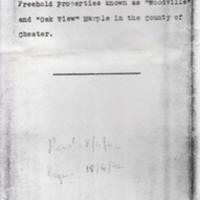 Abstract of Title of The Trustees of Frank Barlow to Woodville : 1942