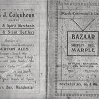 Souvenir Handbook : Bazaar at Shepey Hall : 1926