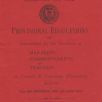 Booklet : Derbyshire Education Committee Regulations : 1902