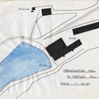 Hand drawn map  : Springwater Mill at Turflee