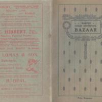 Programme : Marple Girls Institute Bazaar : 1909