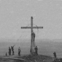 Photographs of Erection of Cobden Edge Cross