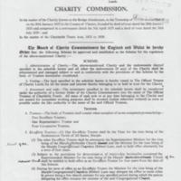 Charity Commission Documents : Almshouse
