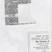 Miscellaneous Newspaper Articles : Churches Together