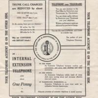 Telephone Bills dated 1930