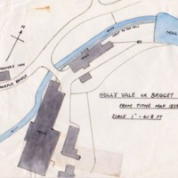 Holly Vale Mill : Sketches of Mill, Waterwheel &amp; location Maps