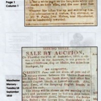 Miscellaneous Newspaper Reports : 1808-11  &amp; 1851