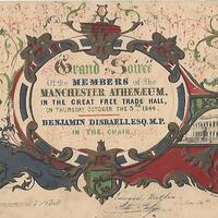 Invitation to Grand Soiree at the Free Trade Hall 1844