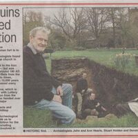 Newspaper/Magazine articles relating to the Mellor Hillfort Archaeological Dig.