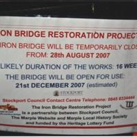Press cuttings relating to Brabyns Park  Iron Bridge