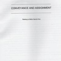 Conveyance &amp; Assignment : 2003 : Mellor Sports Club