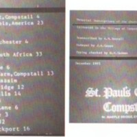 Memorial Inscriptions Index: St Pauls Anglican Church, Compstall