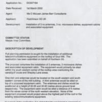 Planning Application : Goyt Mill : 2002