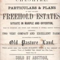 Auction of Estates in Marple &amp; Offerton : 1863