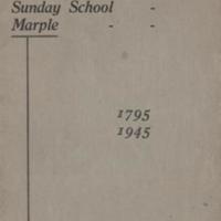 Booklet : The Grove Methodist Sunday School Marple : 1795-1945