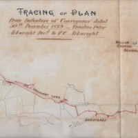 Tracing of Plan from Indenture P Arkwright to F C Arkwright : 1889