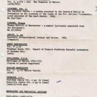 Bibliography of the Village of Mellor : Deeds Relating to Mellor