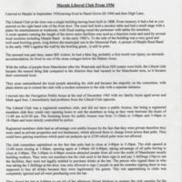 Marple Liberal Club Sign Enquiry