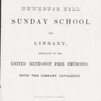 Newhouse Hill Sunday School Rule Book :1817