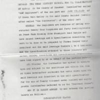Agreement : MUDC &amp; Frank Marsland : Brindley Farm Housing : 1926